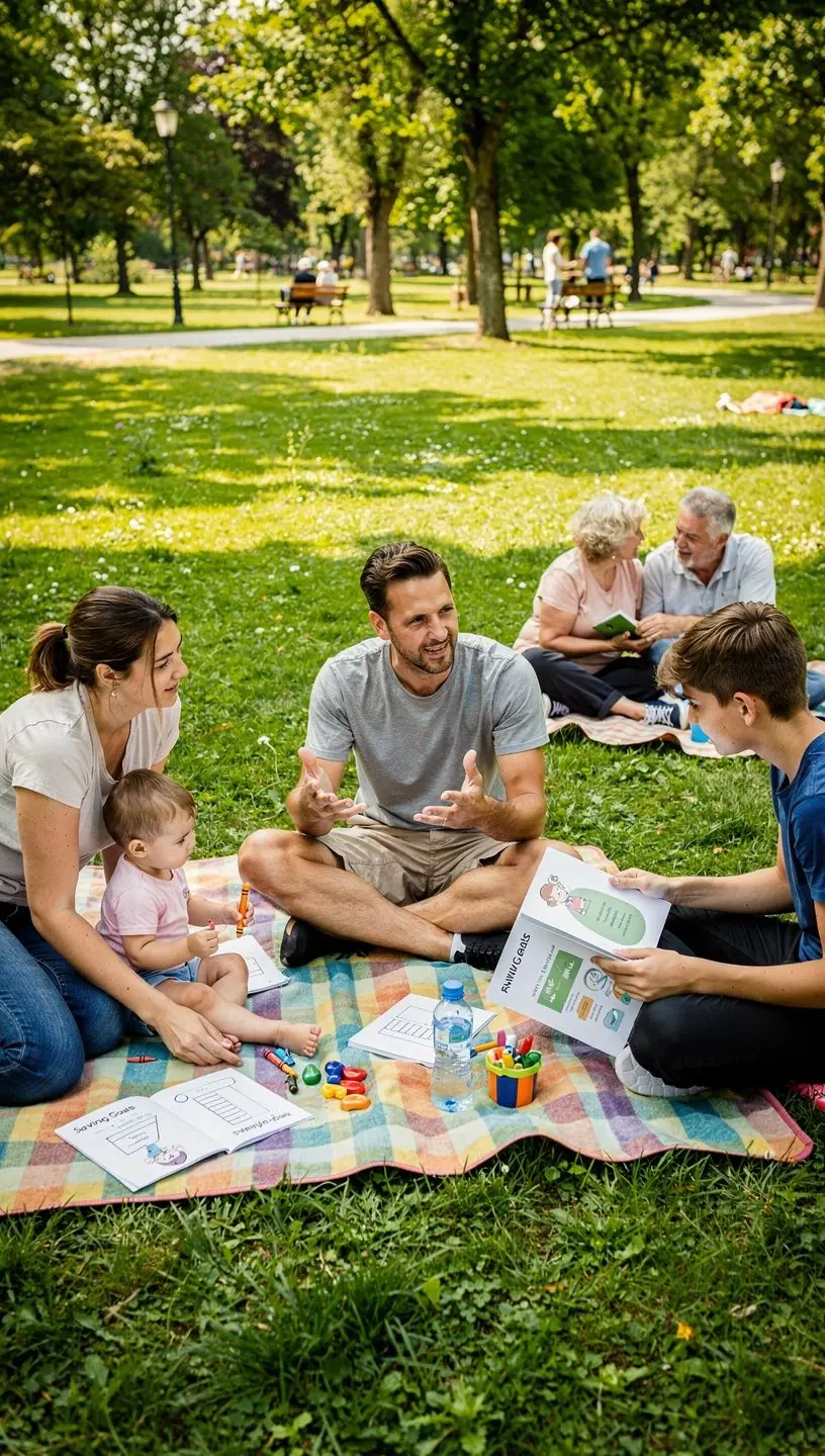 Tanár magyarázza a megtakarítási és befektetési alapokat egy interaktív workshopon.