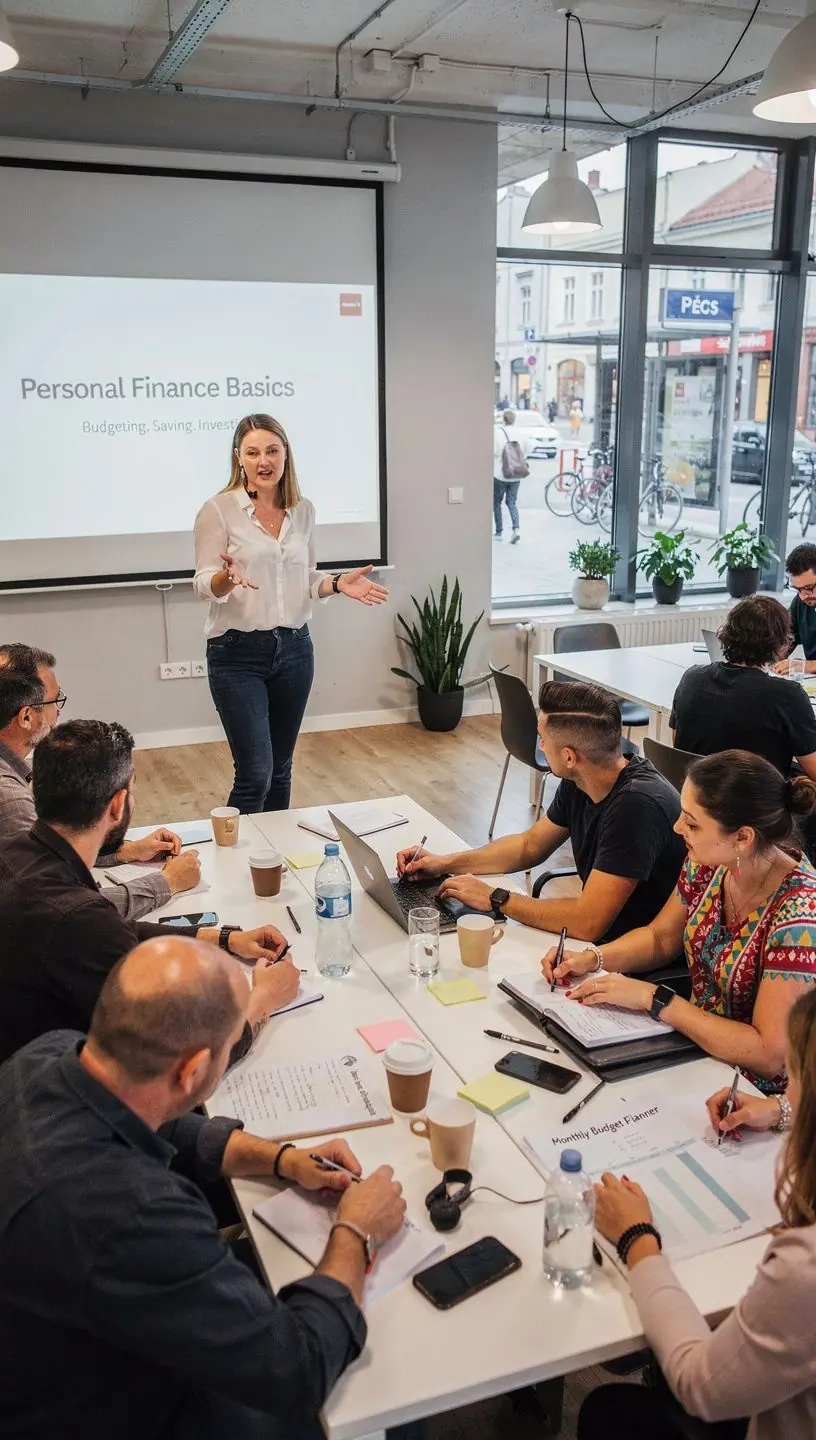 Blogbejegyzés megjelenítése laptop képernyőjén, ahol pénzügyi tippek és stratégiák olvashatók.